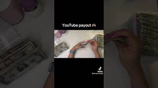 YouTube payout 🫶🏻 #budget #cashstuffing #goals #savings #2024 #goals #shorts #viral #cash #money