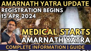 Shri Amarnath Yatra Update || Medical Registration || Permit Process Starts on 15 April || #amarnath