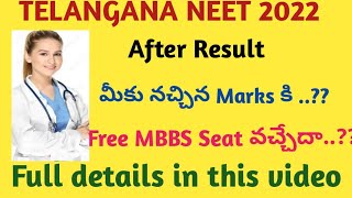 Telangana neet. 2022 Expected cut off marks|| Category wise ||Students Mee kosam education@