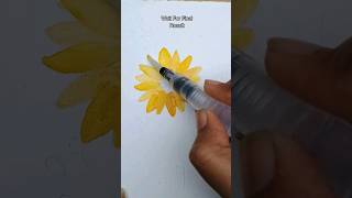 |Unboxing Water Brush Pen & Review| |Sunflower Drawing| @creativeartistshraddha#shorts #drawing