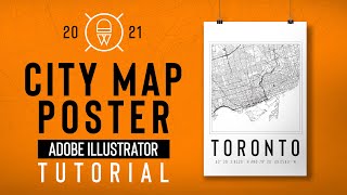 City Map Poster - Adobe Illustrator Tutorial