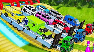 ALL CARS TRUCK, DACIA, FIRE TRUCK,AUDIS POLI VEHICLES MERCEDES AMBULANCE EMERGENCY TRANSPORTING! FS2