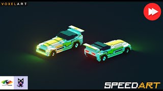 Creating a 3D Isometric beautiful Super-car model night scene (Speed Art)