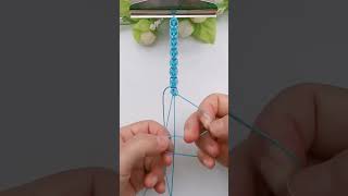 make a one bead friendship bracelet making easy bracelet making #shorts