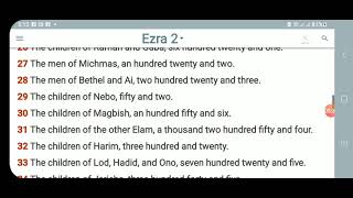 KJV-Daily Bible: p.m. Ezra 2:1-70