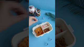 S52  SIMPLE LUNCHBOX GAYA JEPANG/ KOTAK MAKAN 800ml FREE TEMPAT SAUS