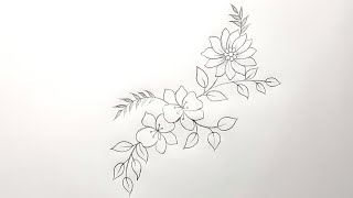 Flower Drawing | Easy Drawing | Flower Design Drawing