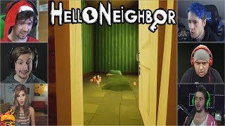 Gamers Reactions to the Basement in ACT 1 | Hello Neighbor (Full Release)