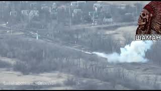 Подрыв Humvee ВСУ в районе Марьинки/The explosion of the Ukrainian Humvee near Maryinka