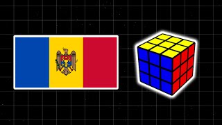 MOLDOVA FLAG on the Rubik’s Cube 3x3 🇲🇩