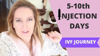 IVF INJECTIONS || 5-10th DAY UPDATE