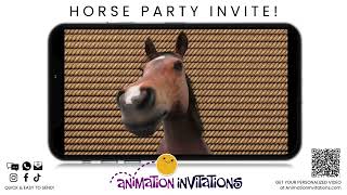 Horseback Riding Party - CUSTOMIZE THIS VIDEO INVITE!