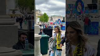 Real Madrid & Borussia Dortmund fans in Trafalgar Square before the Champions League Final