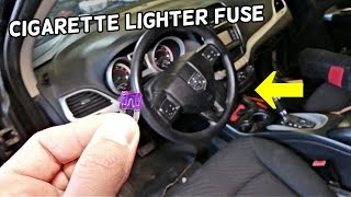 DODGE JOURNEY CIGARETTE LIGHTER OUTLET FUSE LOCATION REPLACEMENT  POWER OUTLET FUSE FIAT FREEMONT