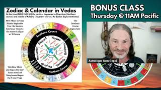 Nakshatra Types - Zodiac Sectors - Zodiac/Calendar in the Vedas - Bonus Classes for Upcoming Course