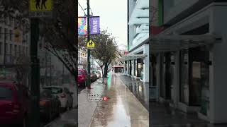 Davie in the #Rain 🇨🇦, #westend #downtown #downtownvancouver #vancouver #shorts