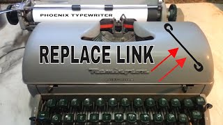 Remington Vintage Typewriter Repair, Replace Broken Type Bar Link, Remove Fulcrum, Uncut Edit