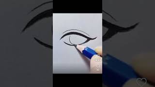 #howtodraw a eye for beginners #shorts#tiktok#blackpink HowTo