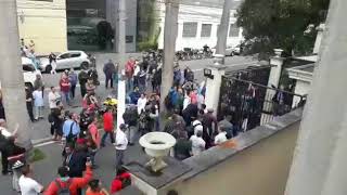 Embrase   Protesto em Frente a Base da Embrase Água Branca 21112017