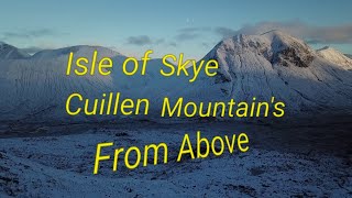 Isle of Skye's Stunning Mountain's The Cuillins From Above.