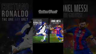 Ronaldo vs Messi (Comparison)