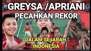 #olimpiadeTokyo2020  GREYSIA/APRIYANI PECAHKAN REKOR SEJARAHINDONESIA