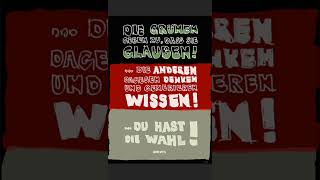 Die Grünen GLAUBEN, ... die Anderen denken und generieren WISSEN! ... Du hast die WAHL!!!