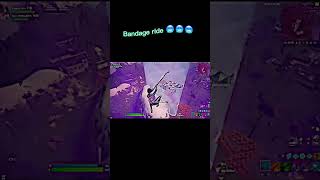 The most insane BANDAGE RIDE ride ever!! #fortnite #subscribe #noscope #shorts #fyp #viral