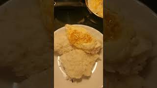 easy dinner fry eggs with rice