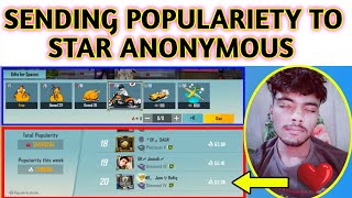 Love You Anonymous❤ | Sending free populariety to Star Anonymous 🌹| Pubg Mobile