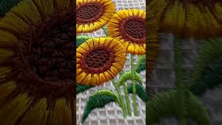 New: Fringed Fluffy Sunflower  #machineembroidery #embroidery #diy