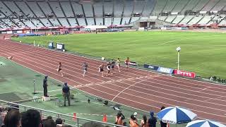 日本選手権100M 決勝　（男子）