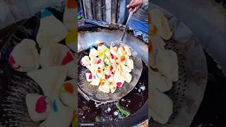 Colorful Samosa kaise banta hai🤔😨। #making #samosa #shortsvideo