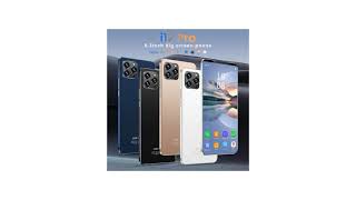 ⭐️i12 Pro 5+16MP 10 Core Face Fingerprint ID Mobile Phones Dual SIM  6.3 Inch Full Screen 6+128GB