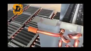 Copper tube aluminum fin heat exchanger for freezer