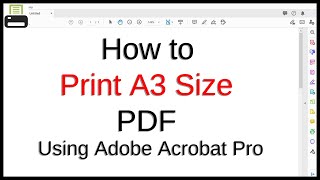 How to Print A3 Size in PDF Using Adobe Acrobat Pro