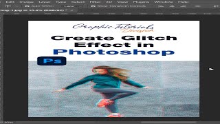 Create Glitch Effect in Photoshop | #shorts