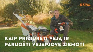 STIHL x Tautvydas Gurskas: kaip prižiūrėti veją ir paruošti vejapjovę žiemoti