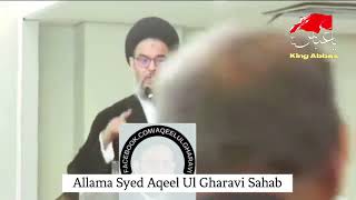 Allama Syed Aqeel ul Gharavi Sahab | Sawaal Jawaab | अल्लामा अक़ील-उल-ग़रवी  साहब। King Abbas