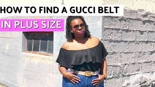 How to Find a Gucci Belt in Plus Size