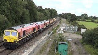 Stenson Jn and North Staffs Jn Freight Trains 7th August 2023