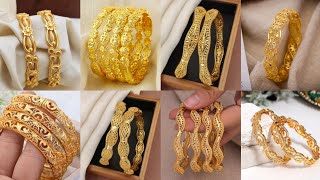 Latest 🆕 Viral Collections of Gold Bangles // Antique Bangle Designs // #BridalBangles #trending