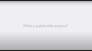 What is stakeholder analysis?