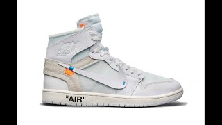 Here's When You Can Cop Virgil Abloh x Nike's Air Jordan 1 "White"