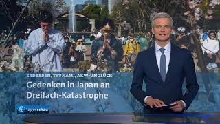 12. Jahrestag der Tsunami-Katastrophe in Fukushima: Gedenken an Opfer