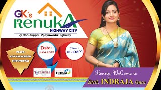 Gk s Renuka Highway City Gk infra developers Hmda Villa plots Vijayawada Highway facing 9951678042