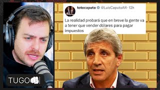 CAPUTO ¿en PÁNICO?: TUIT sobre DÓLAR y ORO a INGLATERRA | TUGO EN VIVO