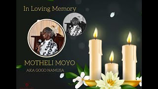 Funeral Service for the late Motheli Moyo Gogo NaMusa