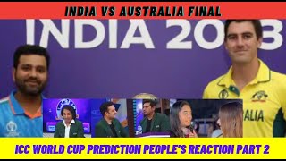 India vs Australia Prediction People's reaction Part 2 #indvsaus