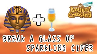 How to BREAK a glass of sparkling cider / fizzy apple juice | Animal Crossing New Horizons